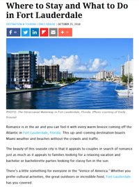 Travel-Pulse Destination and Tourism Where to Stay and What to Do in Fort Lauderdale