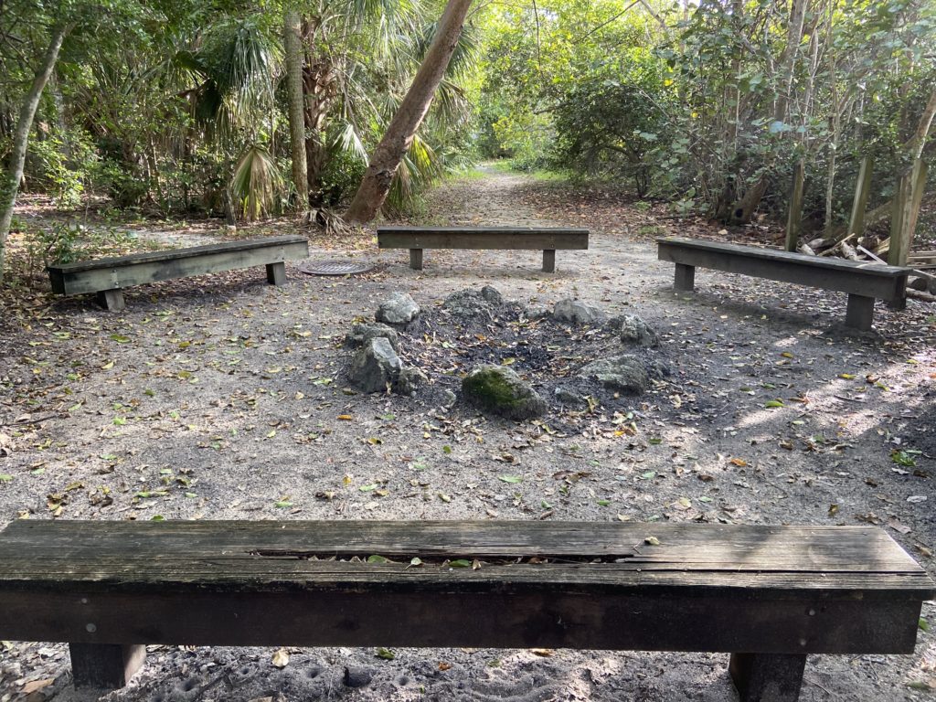 Elk's Youth Camp Benches and Fire Pit