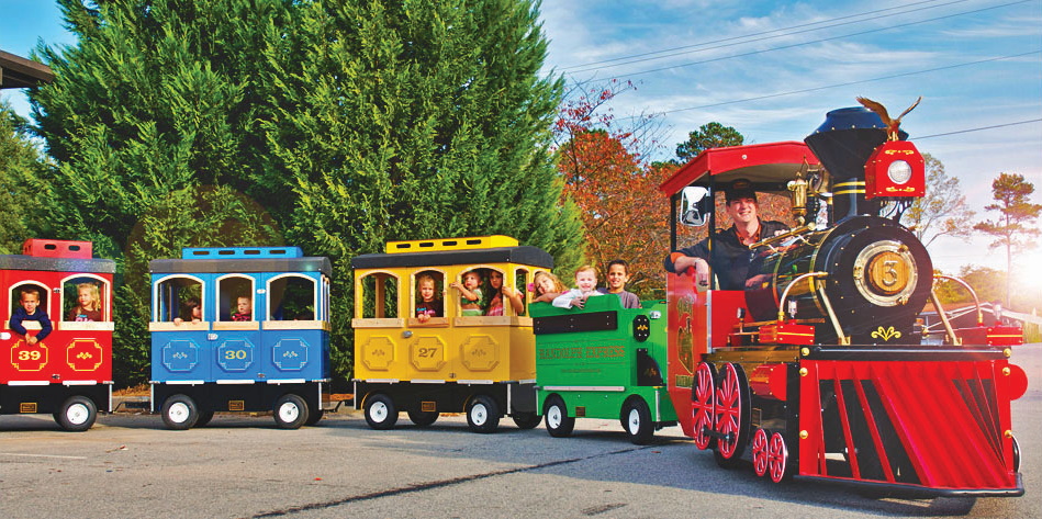Trackless Train at Birch State Park
