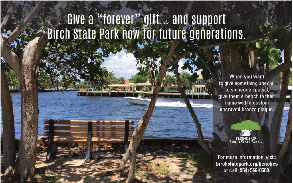 Bench Campaign at Hugh Taylor Birch State Park