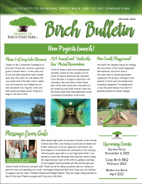 Birch Bulletin Spring 2022 First Page