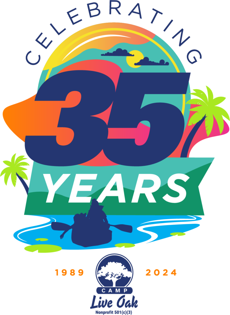 Camp Live Oak Celebrating 35 Years logo