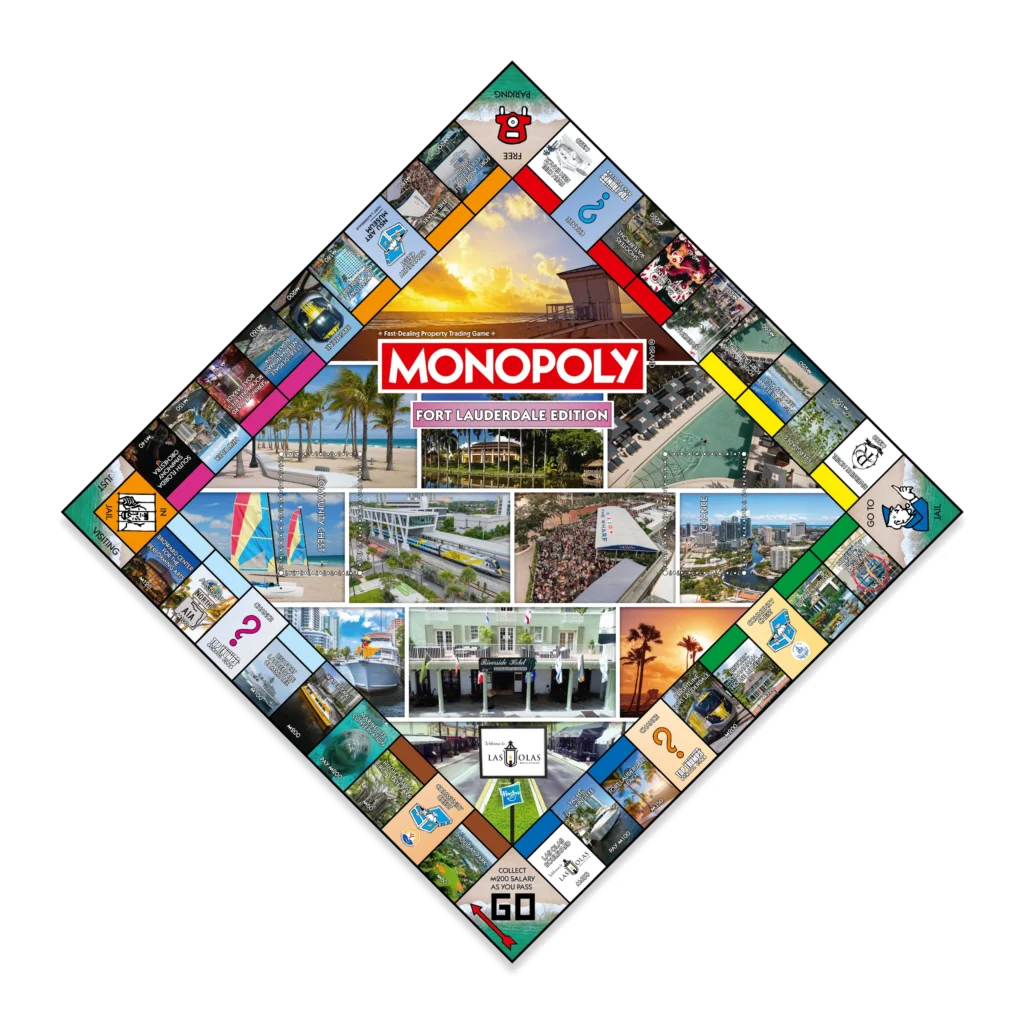 Monopoly Fort Lauderdale Edition Board Sold by Friends of Birch State Park