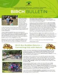 Birch Bulletin, Friends of Birch State Park Newsletter, Summer 2025