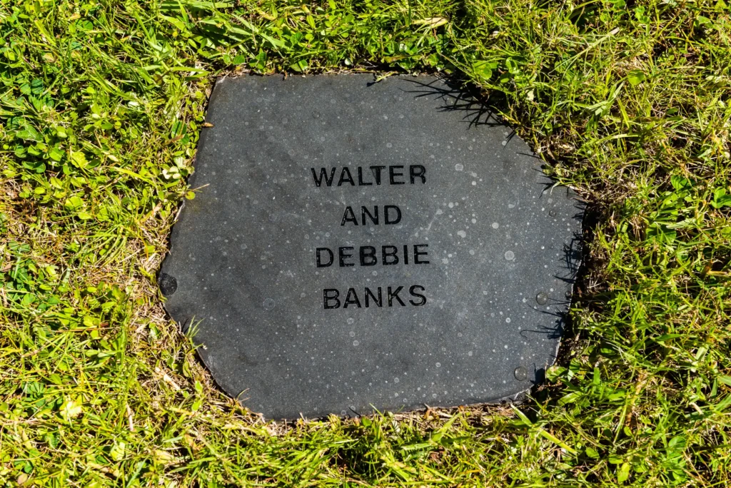 A Stepping Stone in Marti's Meditation Garden at Hugh Taylor Birch State Park
